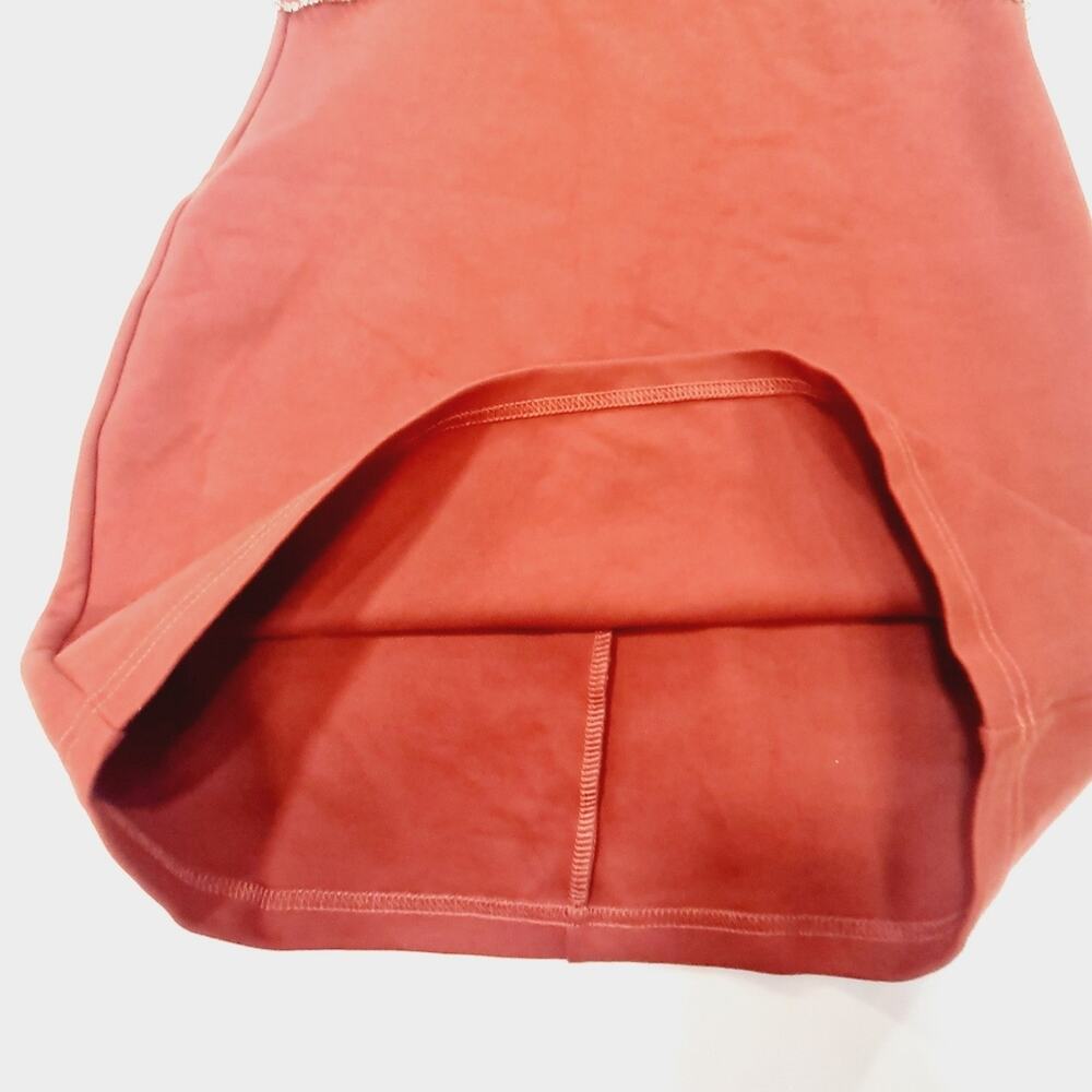 Superdown Jaxie Diamond Mini Dress in Rust Medium - Picture 3 of 9